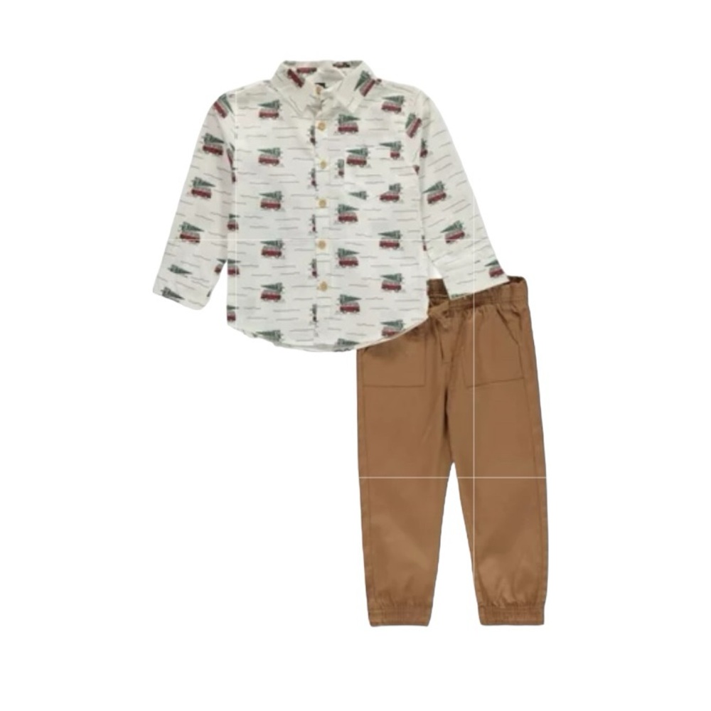 Mick Mack Baby Boy Christmas 2 Piece Outfit